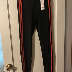 POP Fit Leggings "Alexandria" Black/Orange Size L